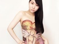 Asian girl body art collection