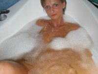 Amateur wife with small tits and short hair