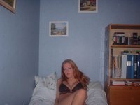 Sexy young amateur GF posing at home