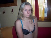 Blonde amateur wife nude posing pics