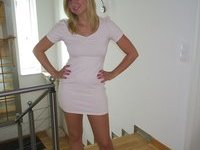 Blonde amateur GF nude posing pics