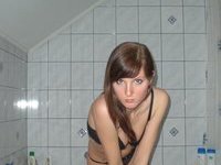Amateur GF naked at bathroom