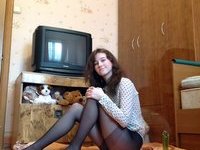 Young russian amateur brunette GF