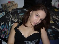 Cute young amateur GF posing in her room