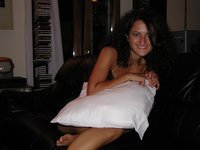 Curly amateur brunette wife private pics collection