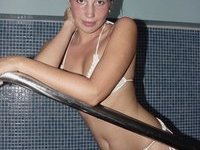 Amateur wife at sauna
