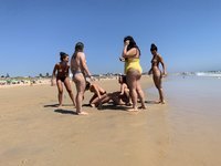 Girls at beach