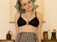 Emo teen babe with huge tits