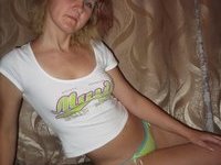 Russian skinny amateur blonde wife