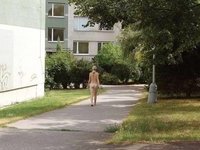 Nude walk across city