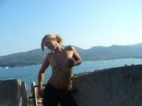 Sweet amateur blonde GF at vacation