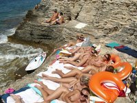 nudists amateur couples at beach