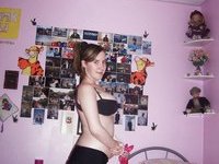 Teenage amateur GF in her room