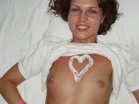 Cute amateur wife with small tits