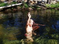 Amateurs naked at lake