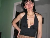 Skinny amateur brunette wife