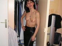 Skinny amateur brunette wife