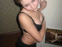 Young amateur GF posing at home