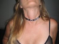 Busty amateur wife is a horny slave