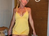 Big tits and tight pussy on sexy blonde MILF