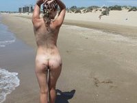 Blonde amateur wife beach trip