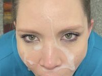 She loves cum on her face