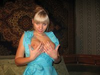 Russian amateur blonde wife sexlife