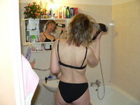 Mature wife Adela shower room show