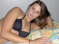 Hot amateur GF nude posing and masturbation