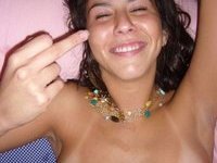 Latina teen GF gets her holes smashed
