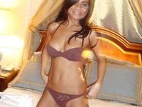 Tight lil latina babe home poser