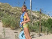 Russian hot blond chick vacation pics