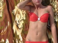 Russian hot blond chick vacation pics
