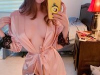 Beautiful shaved pierced ginger GF
