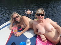 Mature swingers group at summer vacation