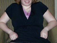 Chubby busty woman with dildo