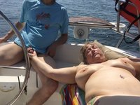 Chubby slut dee on boat