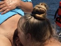 Chubby slut dee on boat