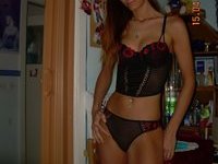 Sensual amateur wife with long hair