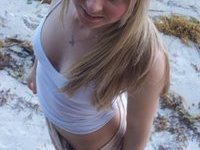 Blond amateur GF private pics collection