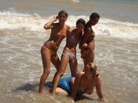Girls at beach