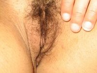 Amateur wife with hairy pussy