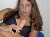 Cute GF and her sex toys