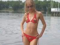 Russian amateur blonde wife pics collection