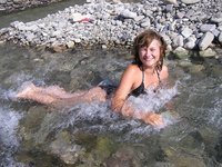 Amateur wife at summer vacation