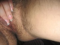 Cute amateur GF with hairy pussy