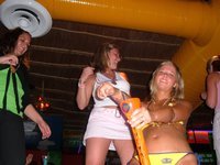 Swinger orgy fun with three hot sluts