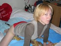 Blond amateur wife nude posing pics