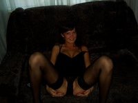 Russian amateur brunette wife private pics