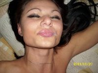 Sex with very hot amateur brunette